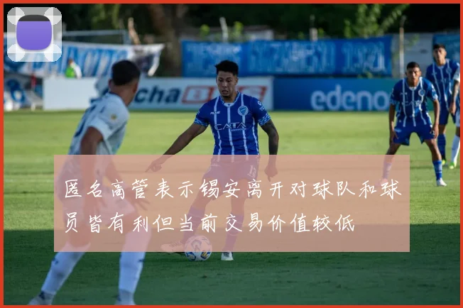 匿名高管表示锡安离开对球队和球员皆有利但当前交易价值较低